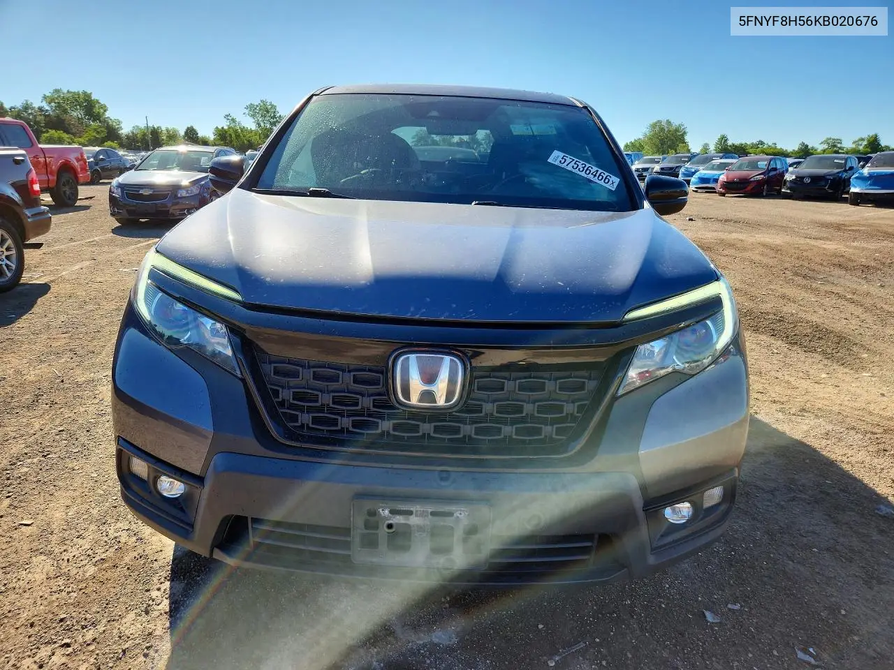 2019 Honda Passport Exl VIN: 5FNYF8H56KB020676 Lot: 57536466