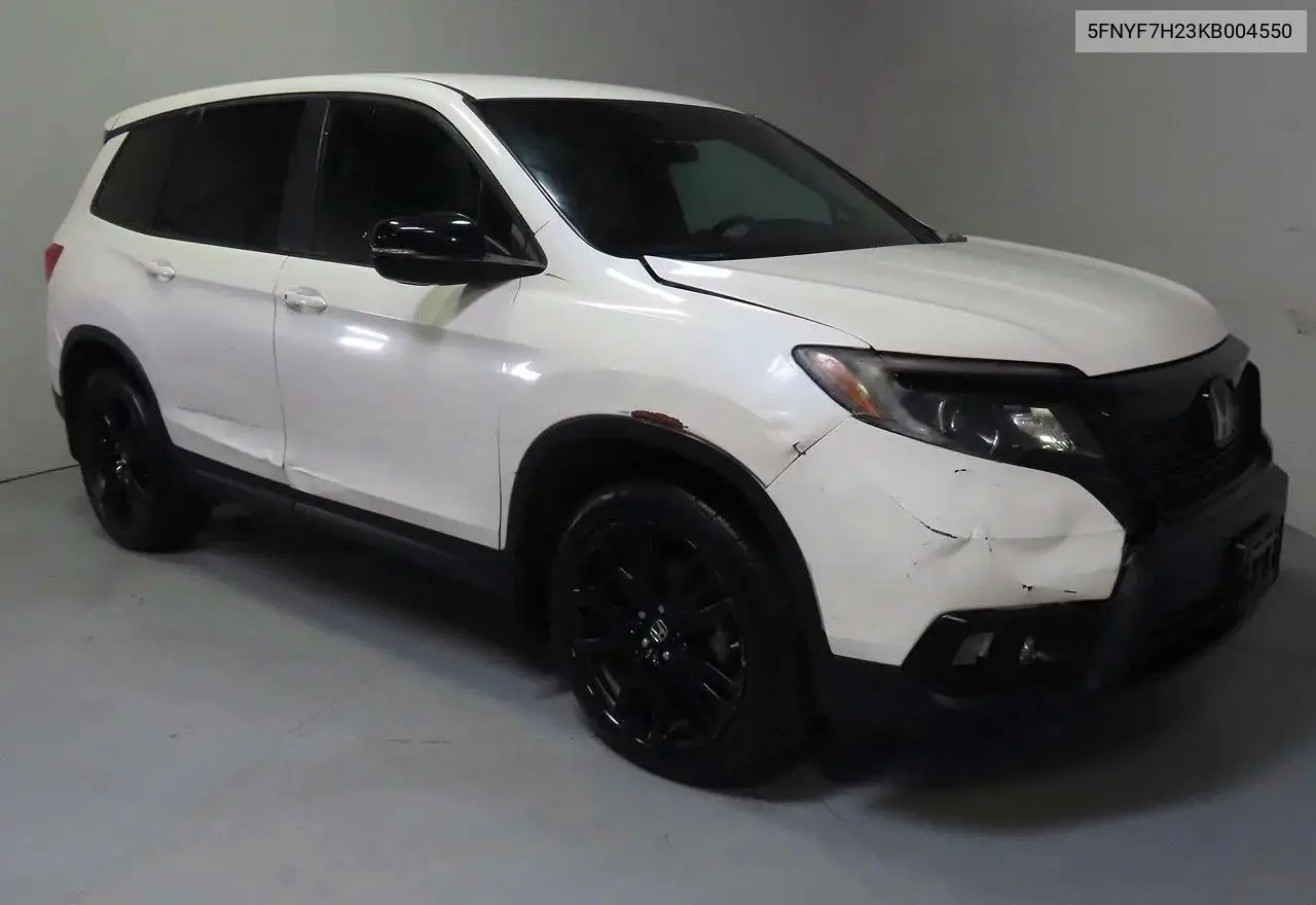 2019 Honda Passport Sport VIN: 5FNYF7H23KB004550 Lot: 58154036