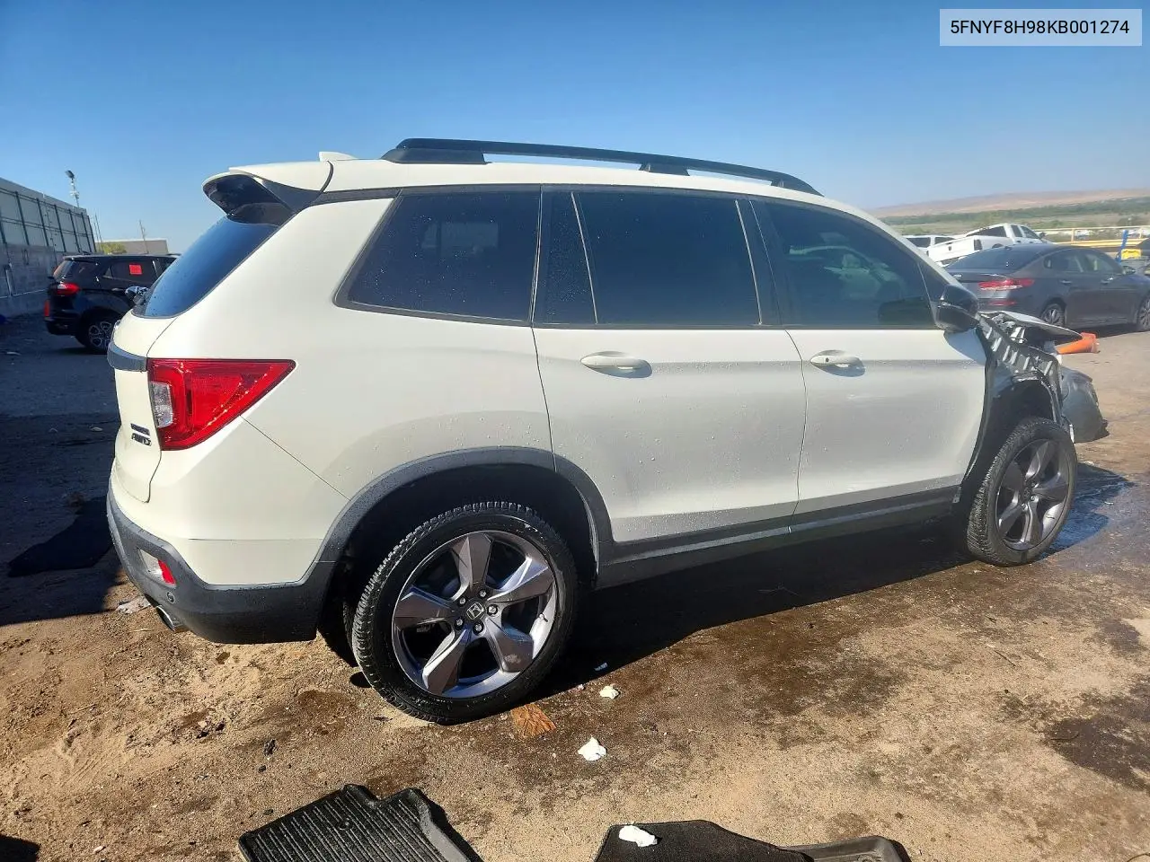 2019 Honda Passport Touring VIN: 5FNYF8H98KB001274 Lot: 58811306