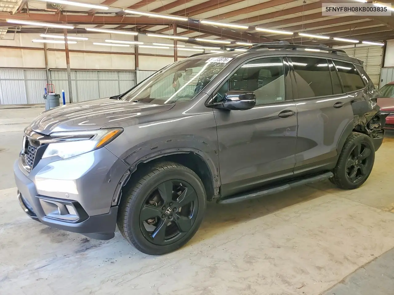 2019 Honda Passport Elite VIN: 5FNYF8H08KB003835 Lot: 58883876