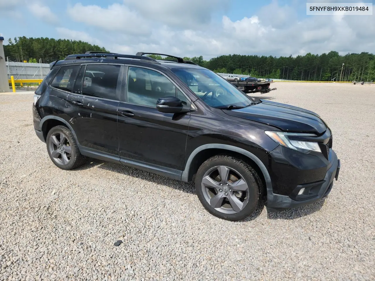 2019 Honda Passport Touring VIN: 5FNYF8H9XKB019484 Lot: 58952106