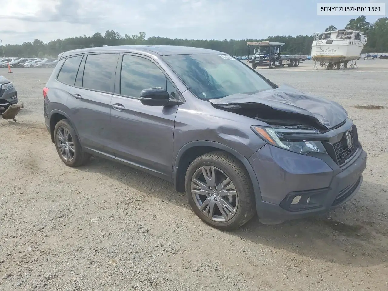 2019 Honda Passport Exl VIN: 5FNYF7H57KB011561 Lot: 59326086