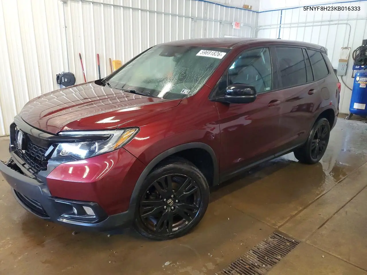 2019 Honda Passport Sport VIN: 5FNYF8H23KB016333 Lot: 59691826
