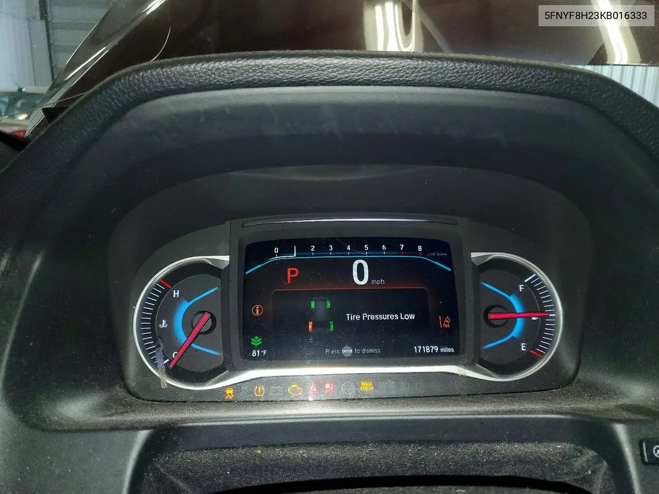 2019 Honda Passport Sport VIN: 5FNYF8H23KB016333 Lot: 59691826