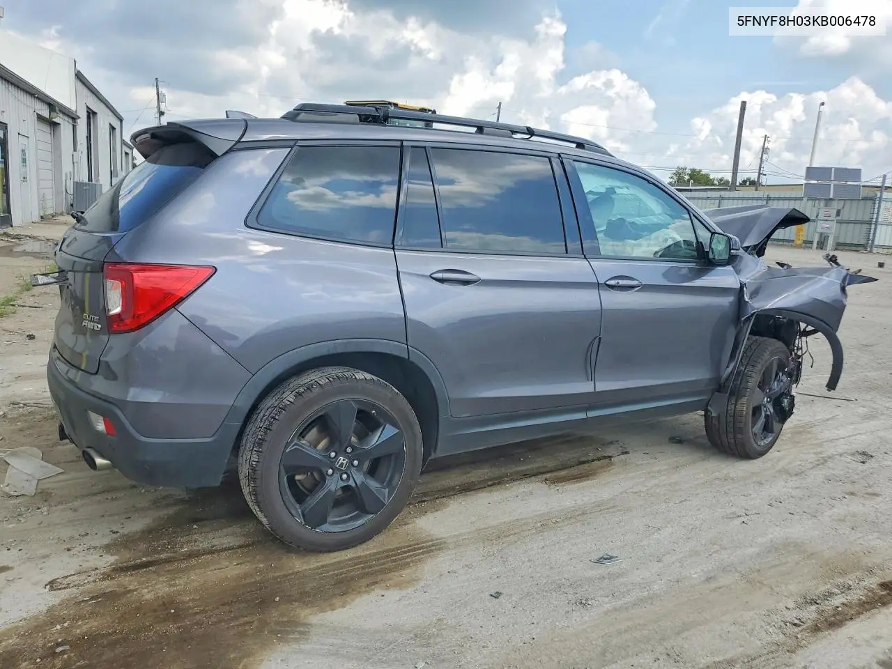 2019 Honda Passport Elite VIN: 5FNYF8H03KB006478 Lot: 59991966