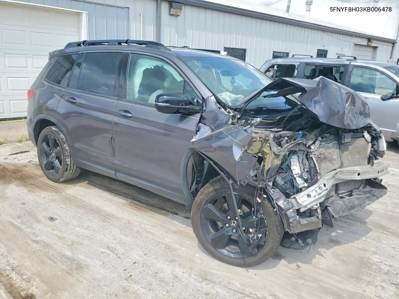 2019 Honda Passport Elite VIN: 5FNYF8H03KB006478 Lot: 59991966