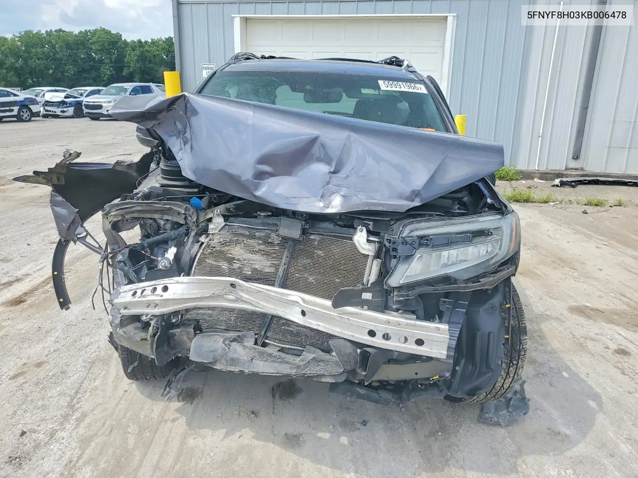 2019 Honda Passport Elite VIN: 5FNYF8H03KB006478 Lot: 59991966