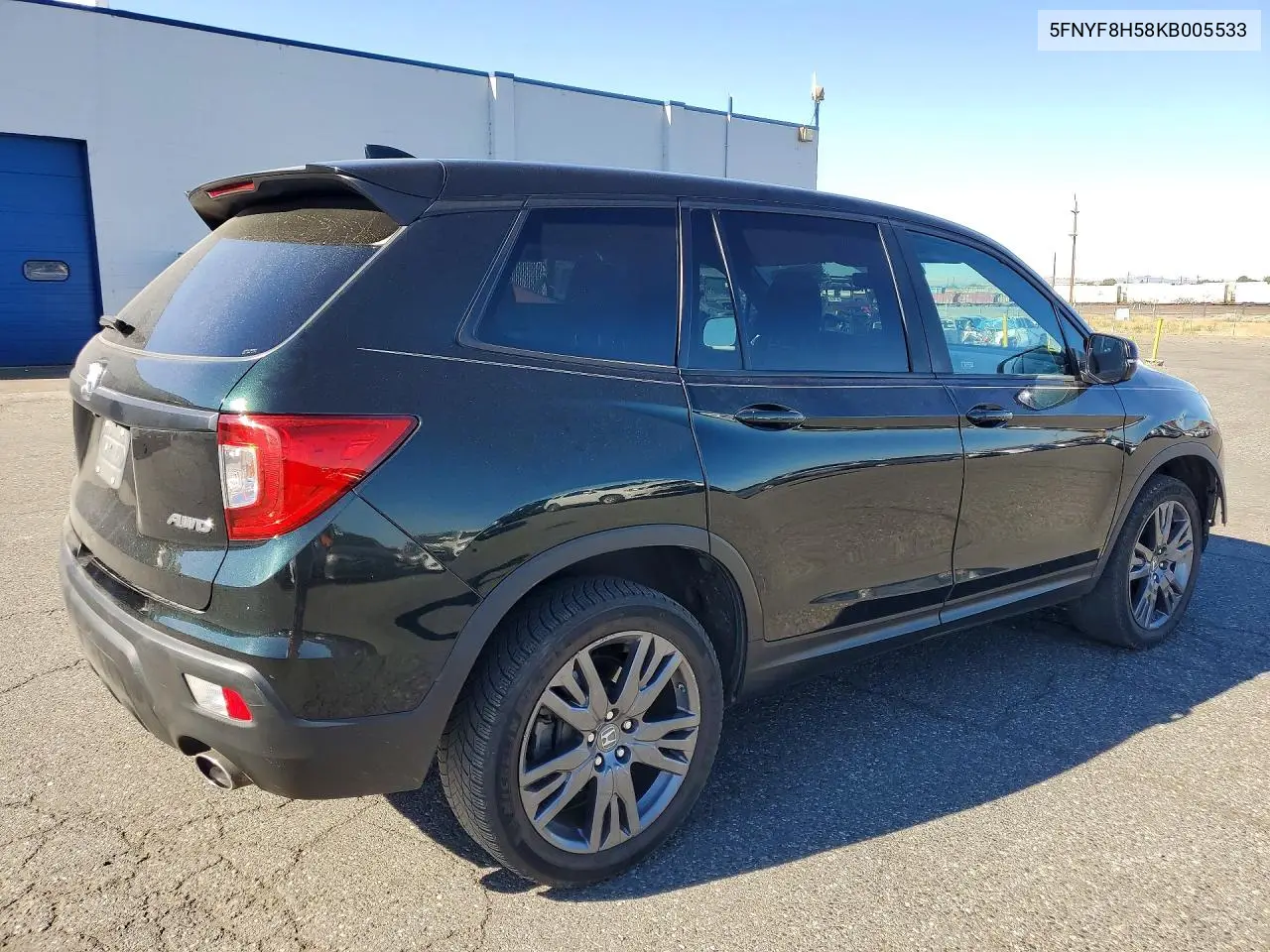 2019 Honda Passport Exl VIN: 5FNYF8H58KB005533 Lot: 60669926