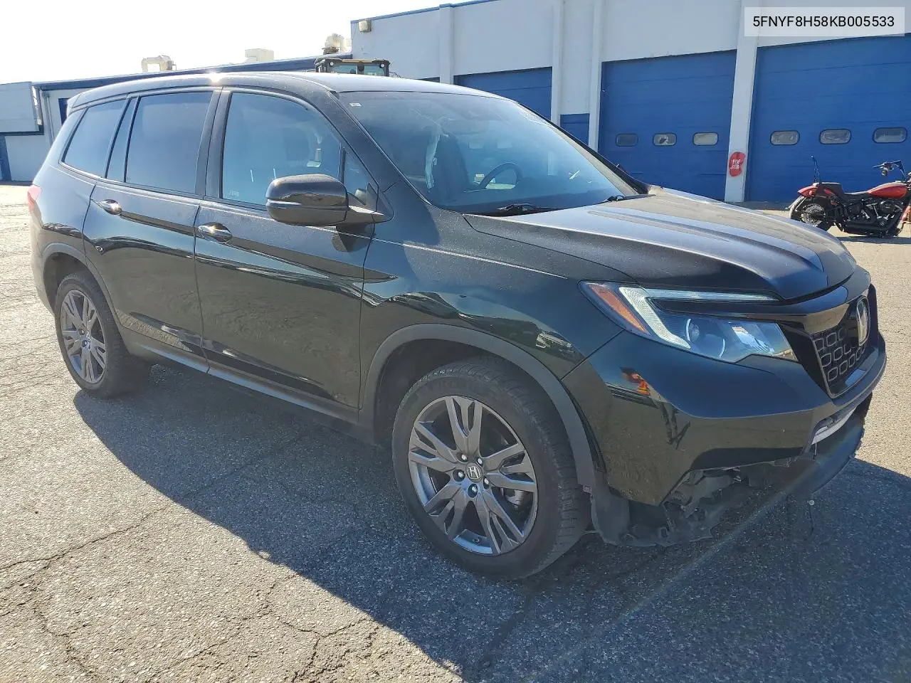2019 Honda Passport Exl VIN: 5FNYF8H58KB005533 Lot: 60669926