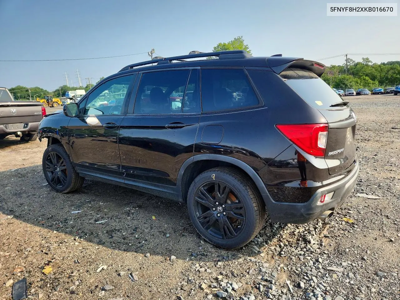 2019 Honda Passport Sport VIN: 5FNYF8H2XKB016670 Lot: 61189016