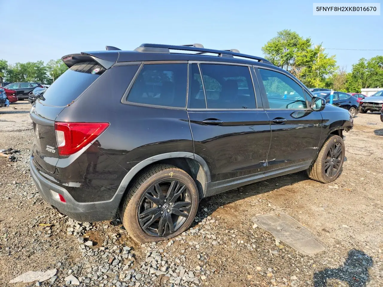 2019 Honda Passport Sport VIN: 5FNYF8H2XKB016670 Lot: 61189016