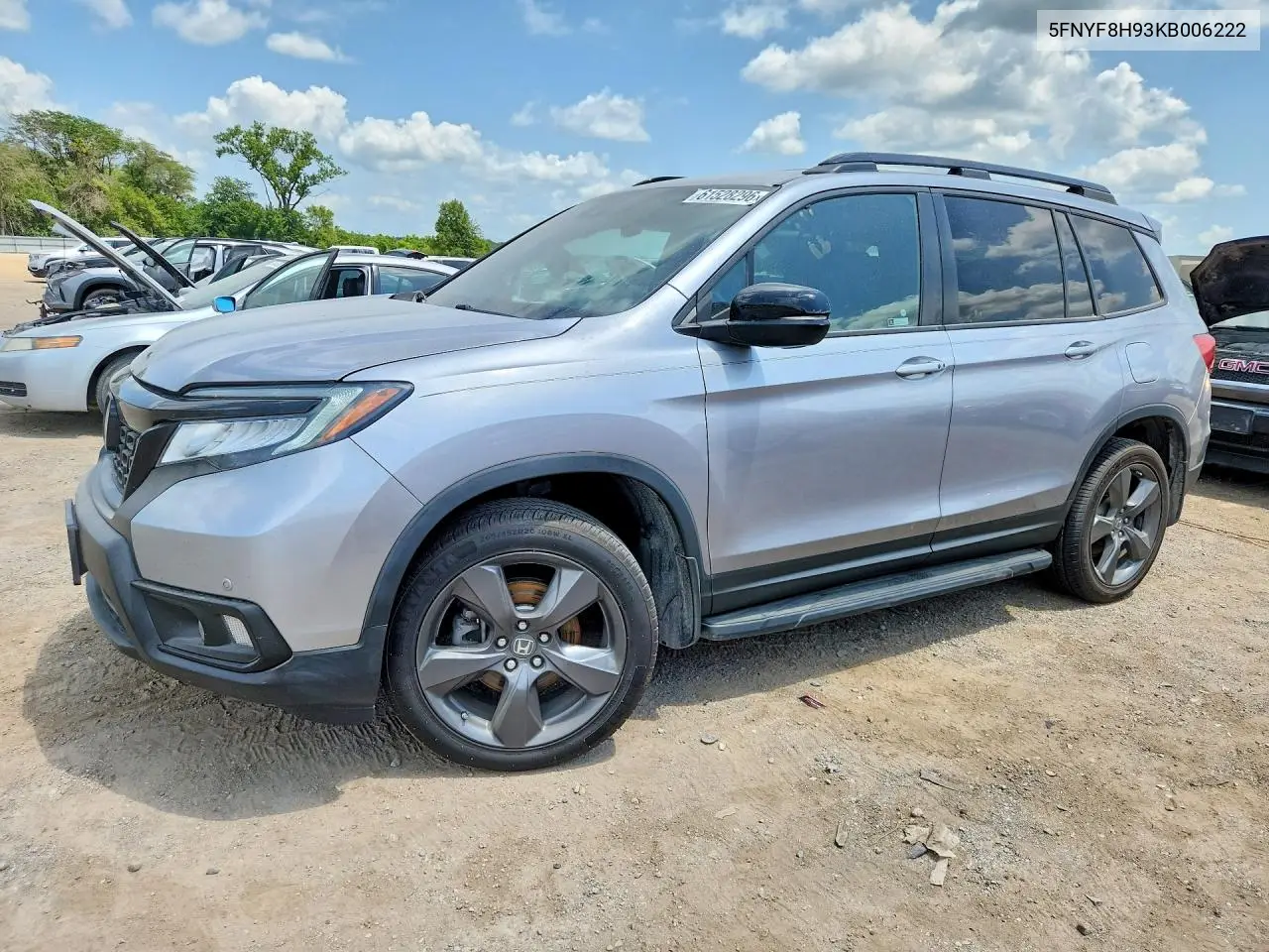 2019 Honda Passport Touring VIN: 5FNYF8H93KB006222 Lot: 61528296