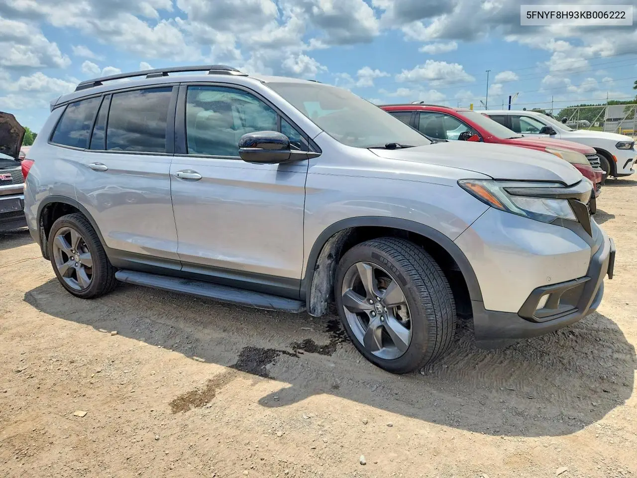 2019 Honda Passport Touring VIN: 5FNYF8H93KB006222 Lot: 61528296