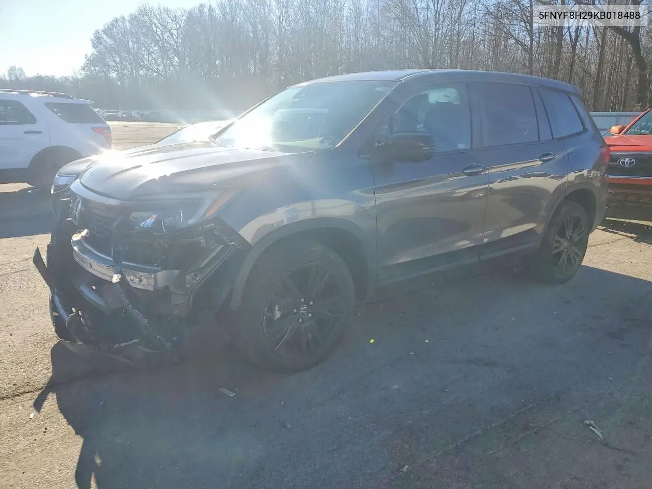 2019 Honda Passport Sport VIN: 5FNYF8H29KB018488 Lot: 72978835