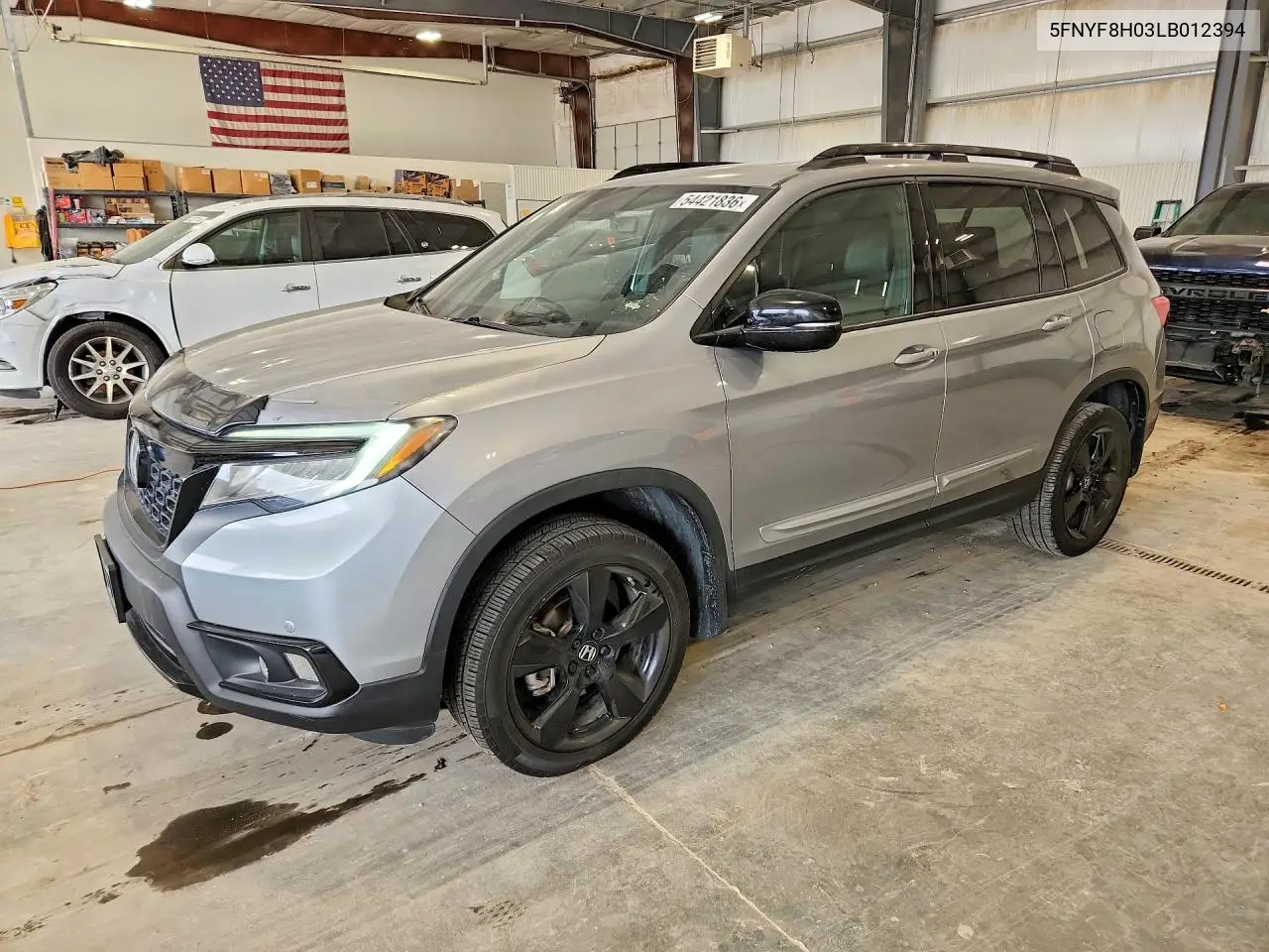 2020 Honda Passport Elite VIN: 5FNYF8H03LB012394 Lot: 54421836