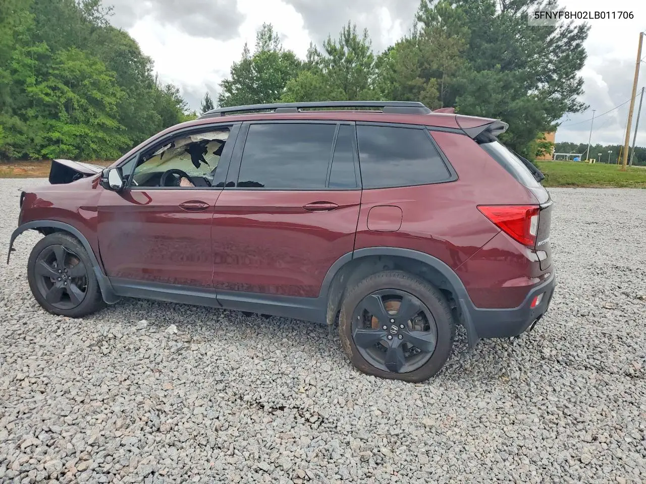2020 Honda Passport Elite VIN: 5FNYF8H02LB011706 Lot: 55086866