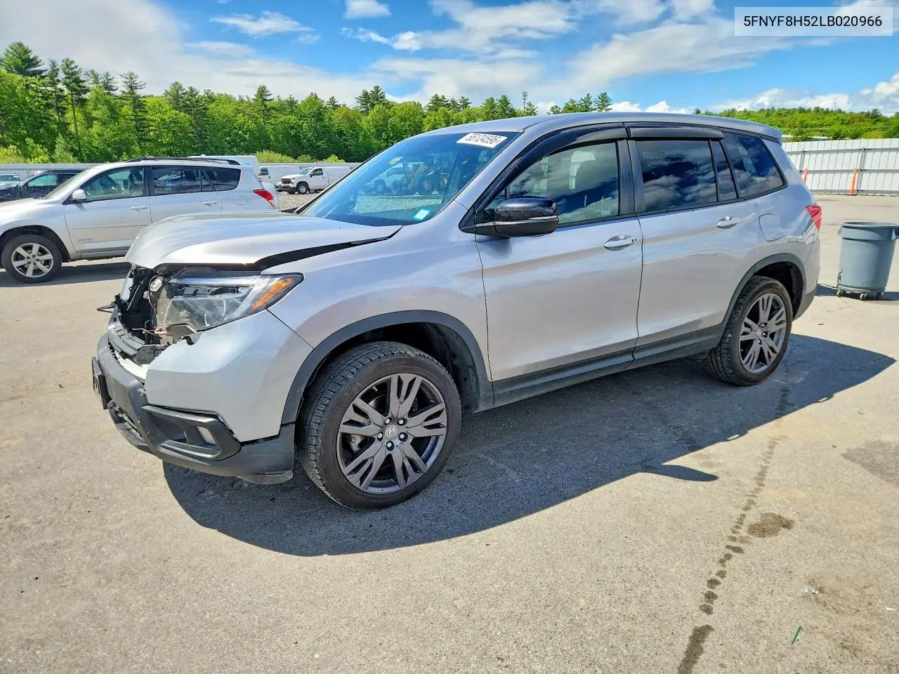 2020 Honda Passport Exl VIN: 5FNYF8H52LB020966 Lot: 55124596