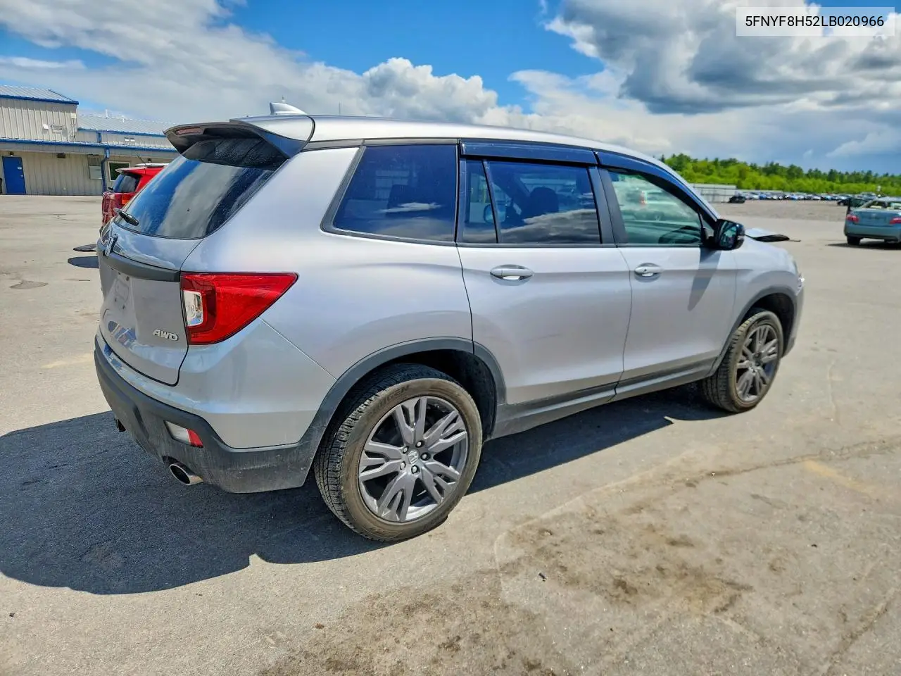 2020 Honda Passport Exl VIN: 5FNYF8H52LB020966 Lot: 55124596