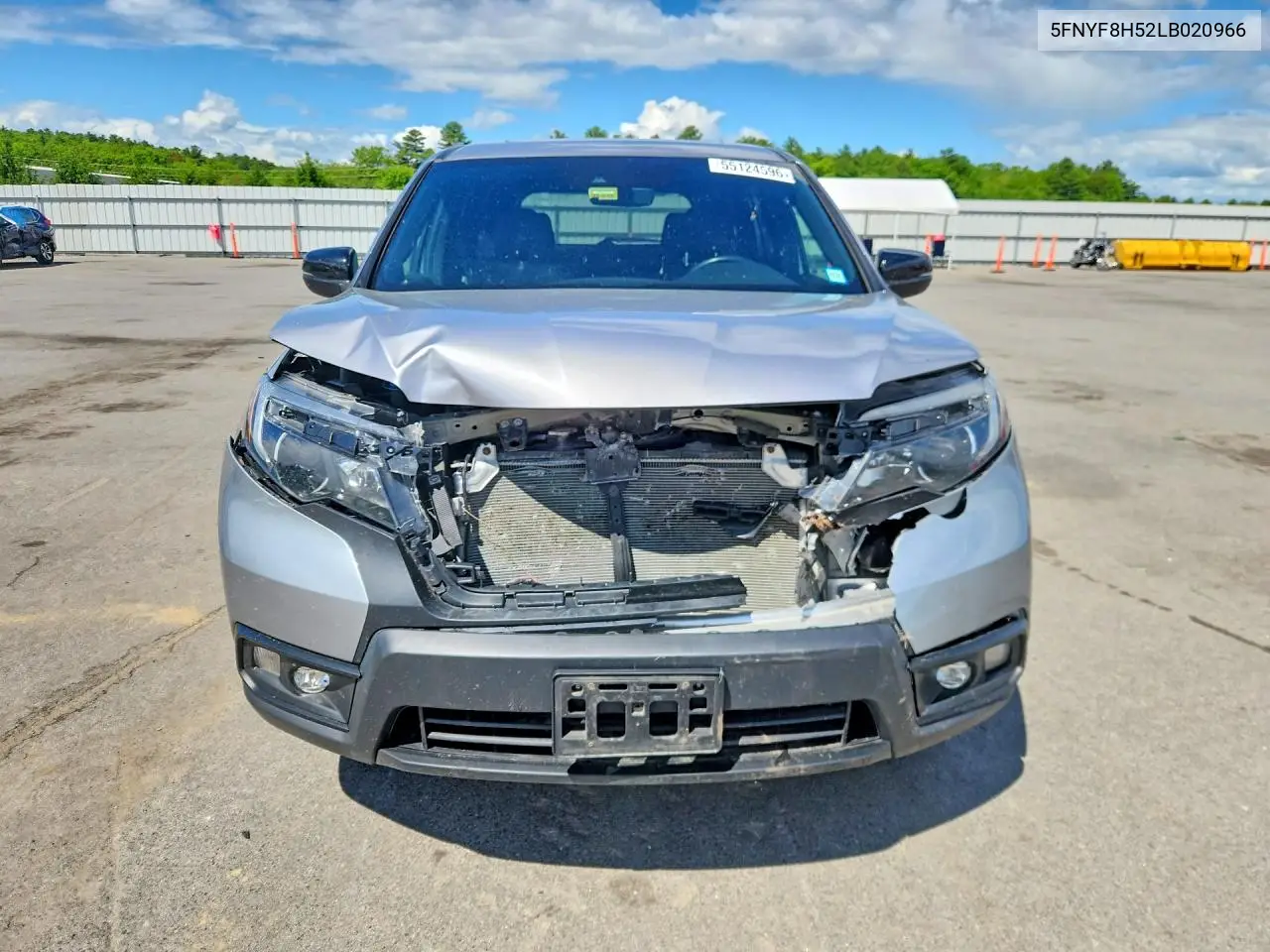 2020 Honda Passport Exl VIN: 5FNYF8H52LB020966 Lot: 55124596