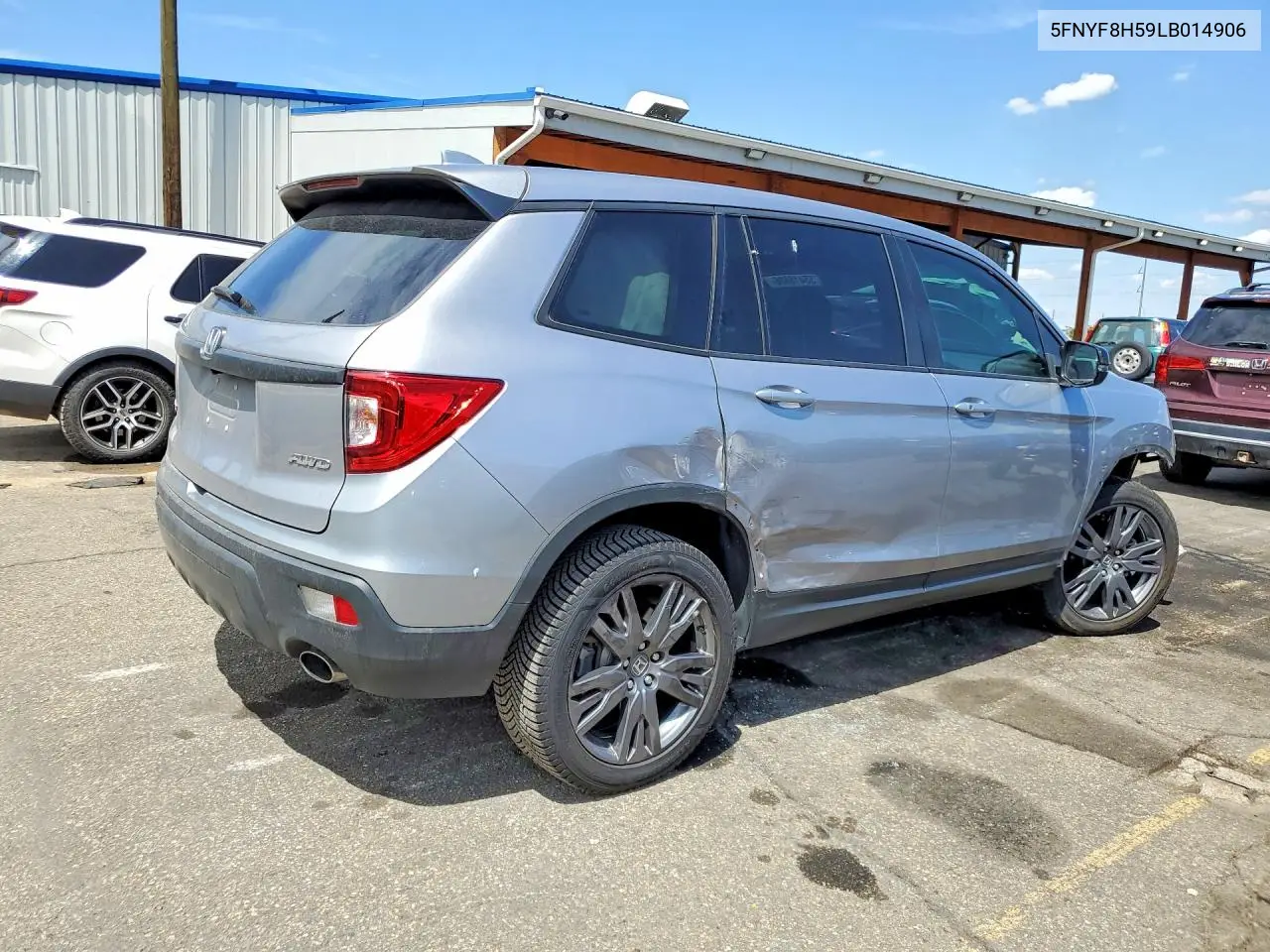 2020 Honda Passport Exl VIN: 5FNYF8H59LB014906 Lot: 55418886