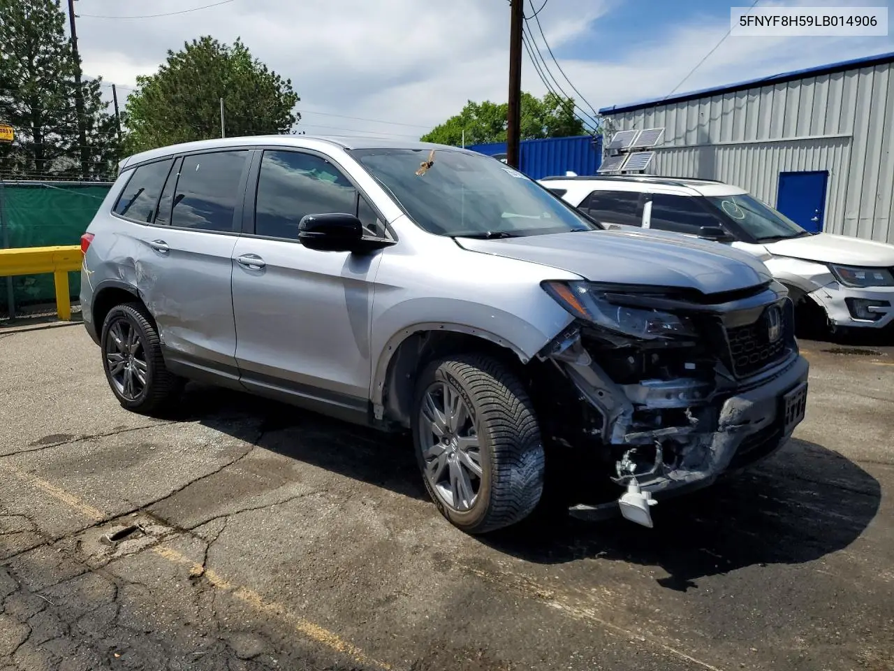 2020 Honda Passport Exl VIN: 5FNYF8H59LB014906 Lot: 55418886