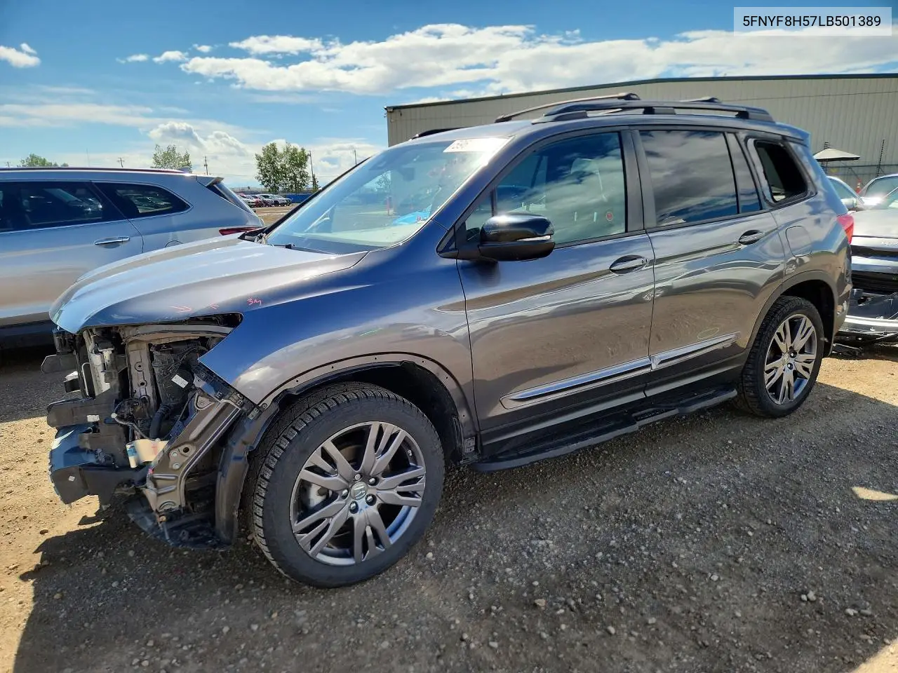 2020 Honda Passport Exl VIN: 5FNYF8H57LB501389 Lot: 59611596