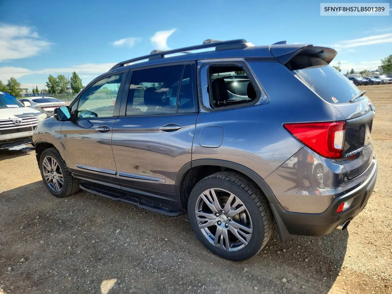2020 Honda Passport Exl VIN: 5FNYF8H57LB501389 Lot: 59611596