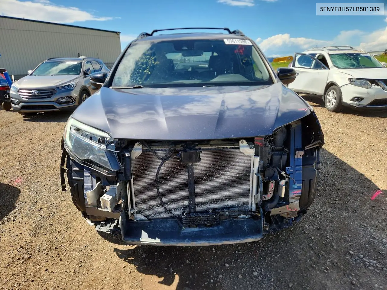 2020 Honda Passport Exl VIN: 5FNYF8H57LB501389 Lot: 59611596