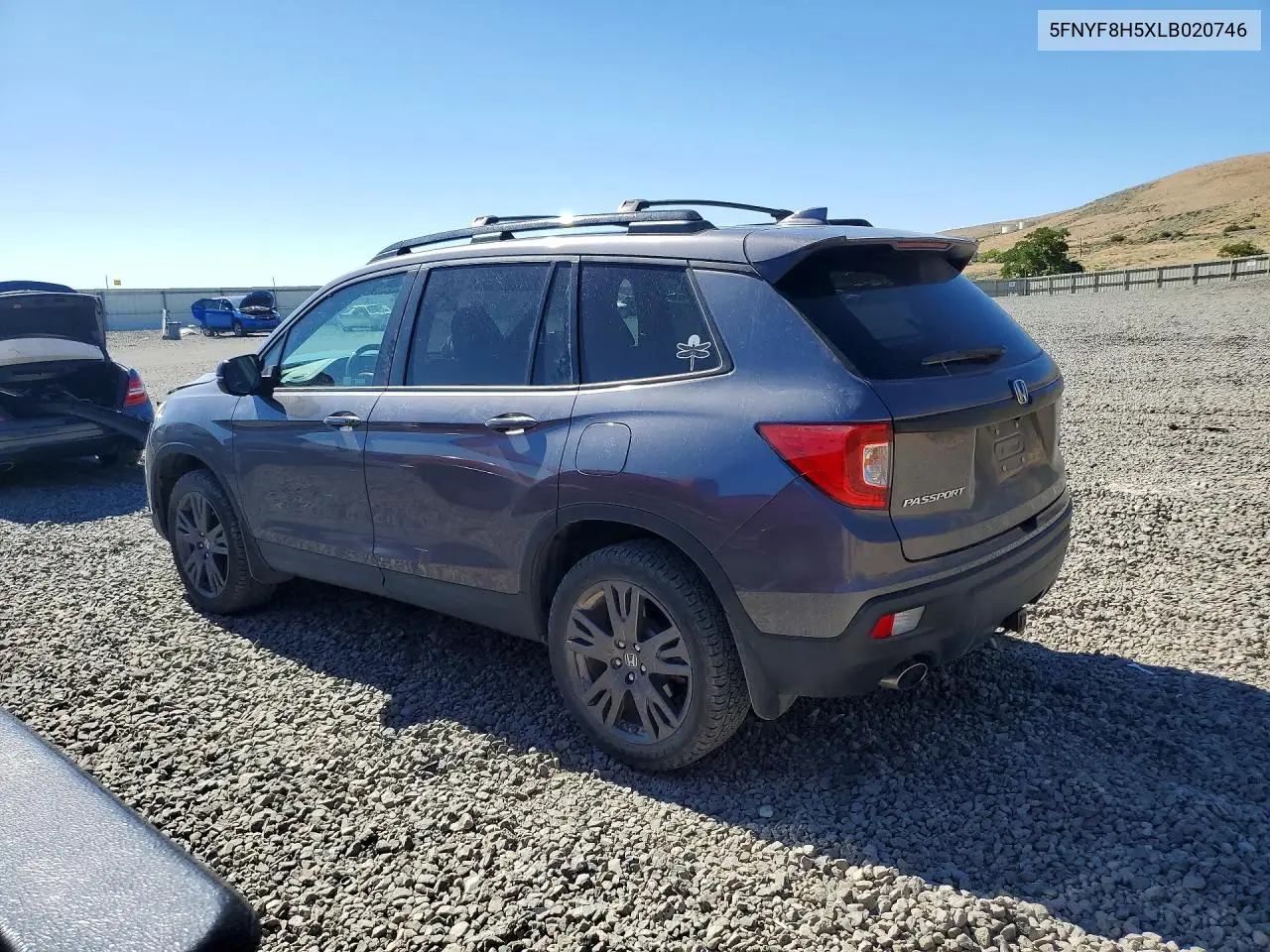 2020 Honda Passport Exl VIN: 5FNYF8H5XLB020746 Lot: 59702216
