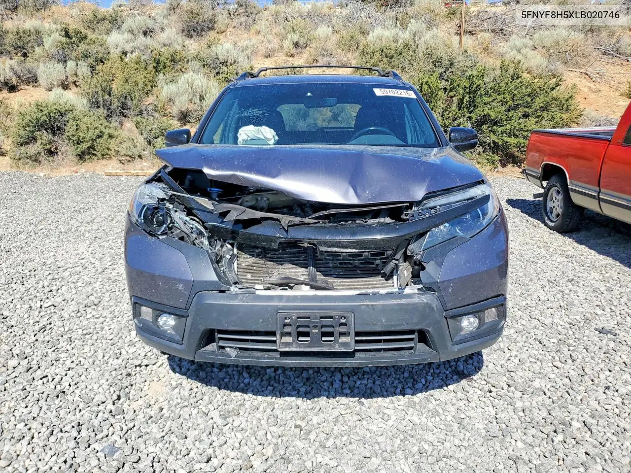 2020 Honda Passport Exl VIN: 5FNYF8H5XLB020746 Lot: 59702216