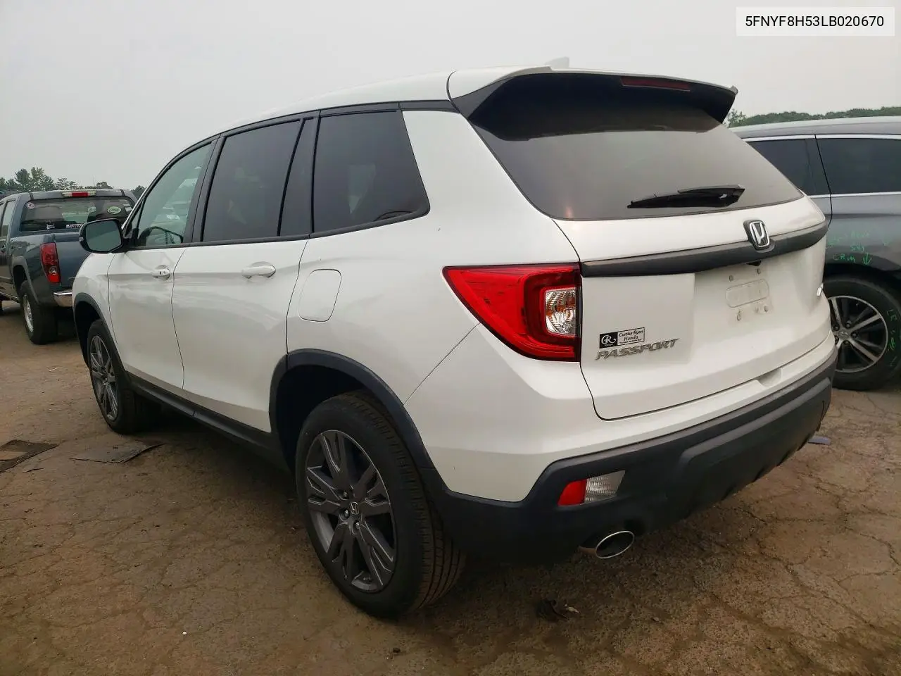 2020 Honda Passport Exl VIN: 5FNYF8H53LB020670 Lot: 60672726
