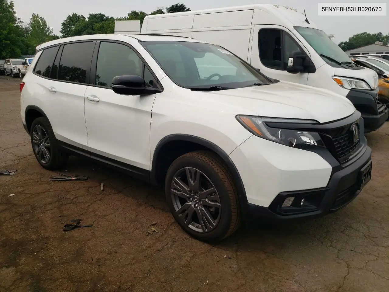 2020 Honda Passport Exl VIN: 5FNYF8H53LB020670 Lot: 60672726