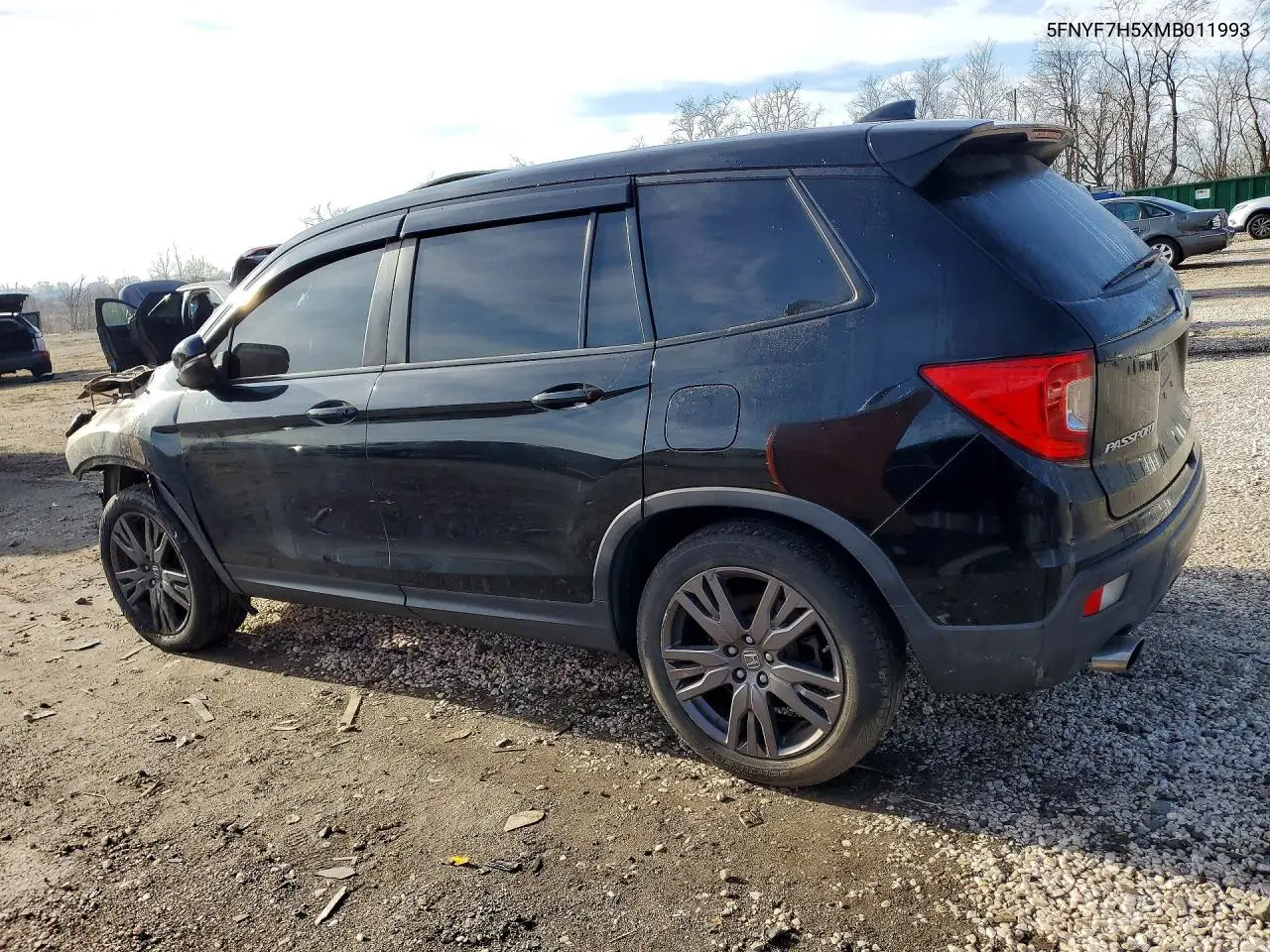 2021 Honda Passport Exl VIN: 5FNYF7H5XMB011993 Lot: 41829686