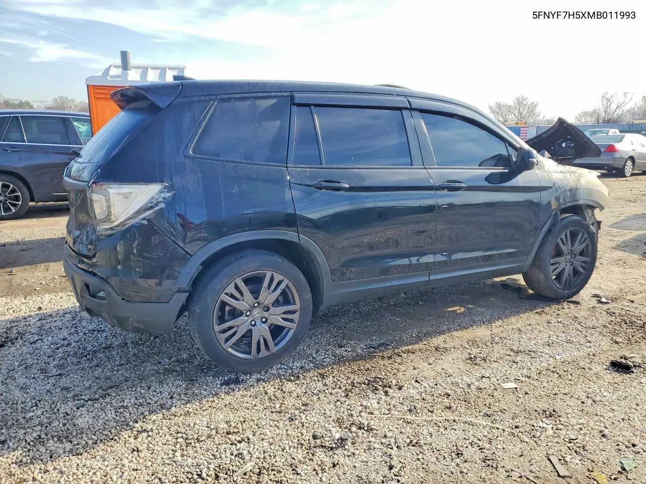2021 Honda Passport Exl VIN: 5FNYF7H5XMB011993 Lot: 41829686