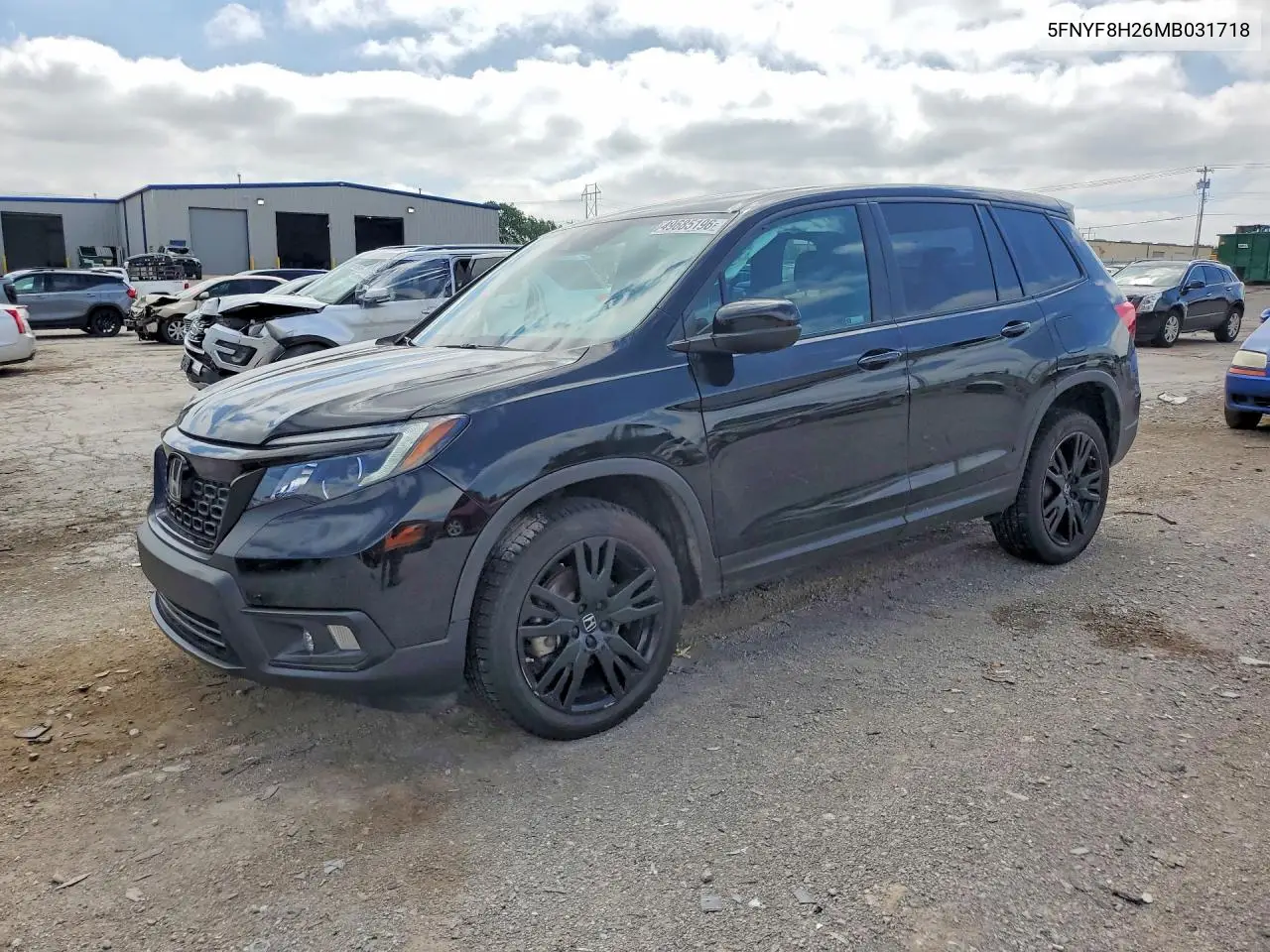 2021 Honda Passport Sport VIN: 5FNYF8H26MB031718 Lot: 49685196
