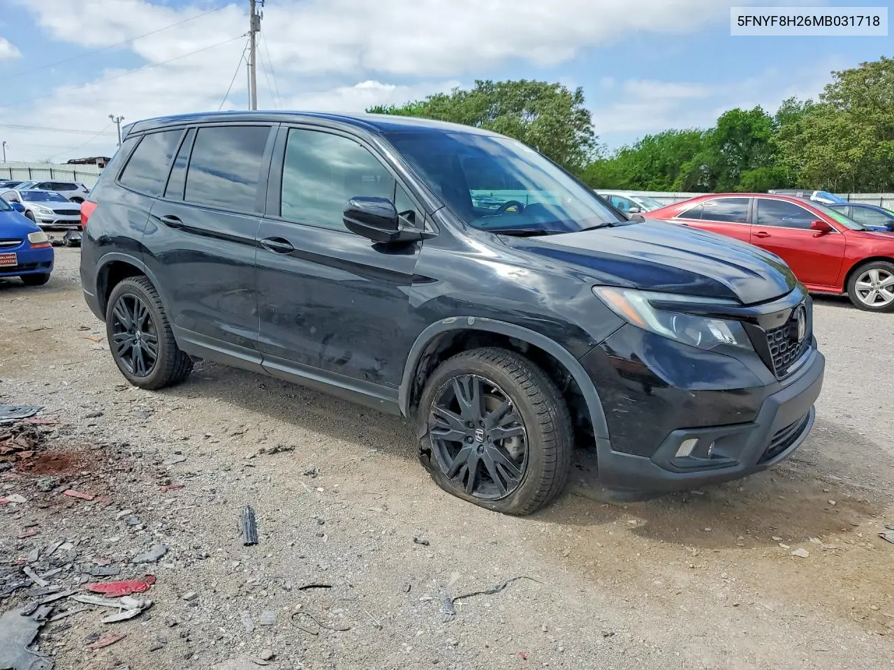 2021 Honda Passport Sport VIN: 5FNYF8H26MB031718 Lot: 49685196
