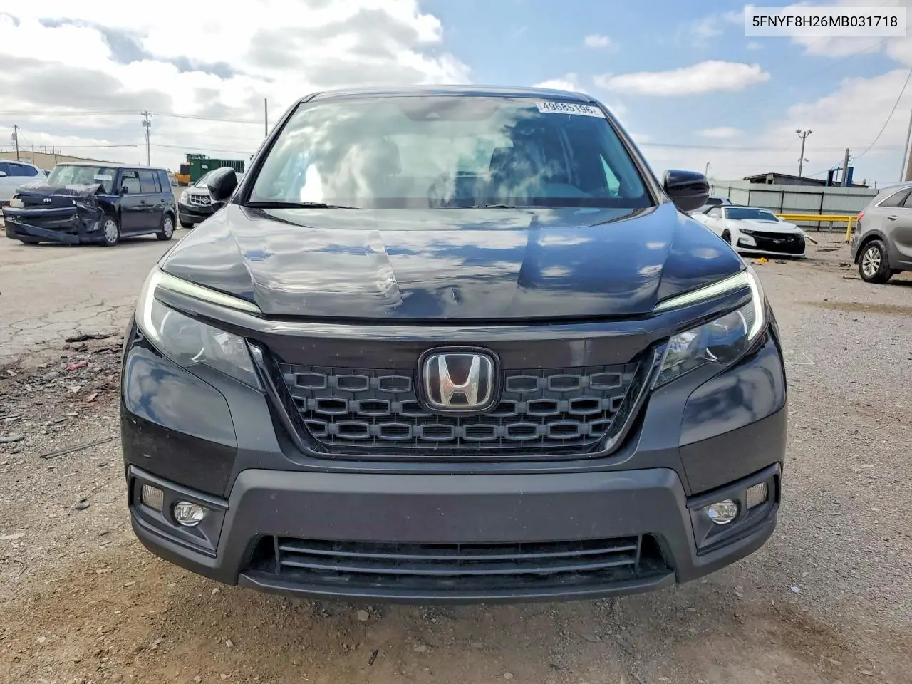 2021 Honda Passport Sport VIN: 5FNYF8H26MB031718 Lot: 49685196