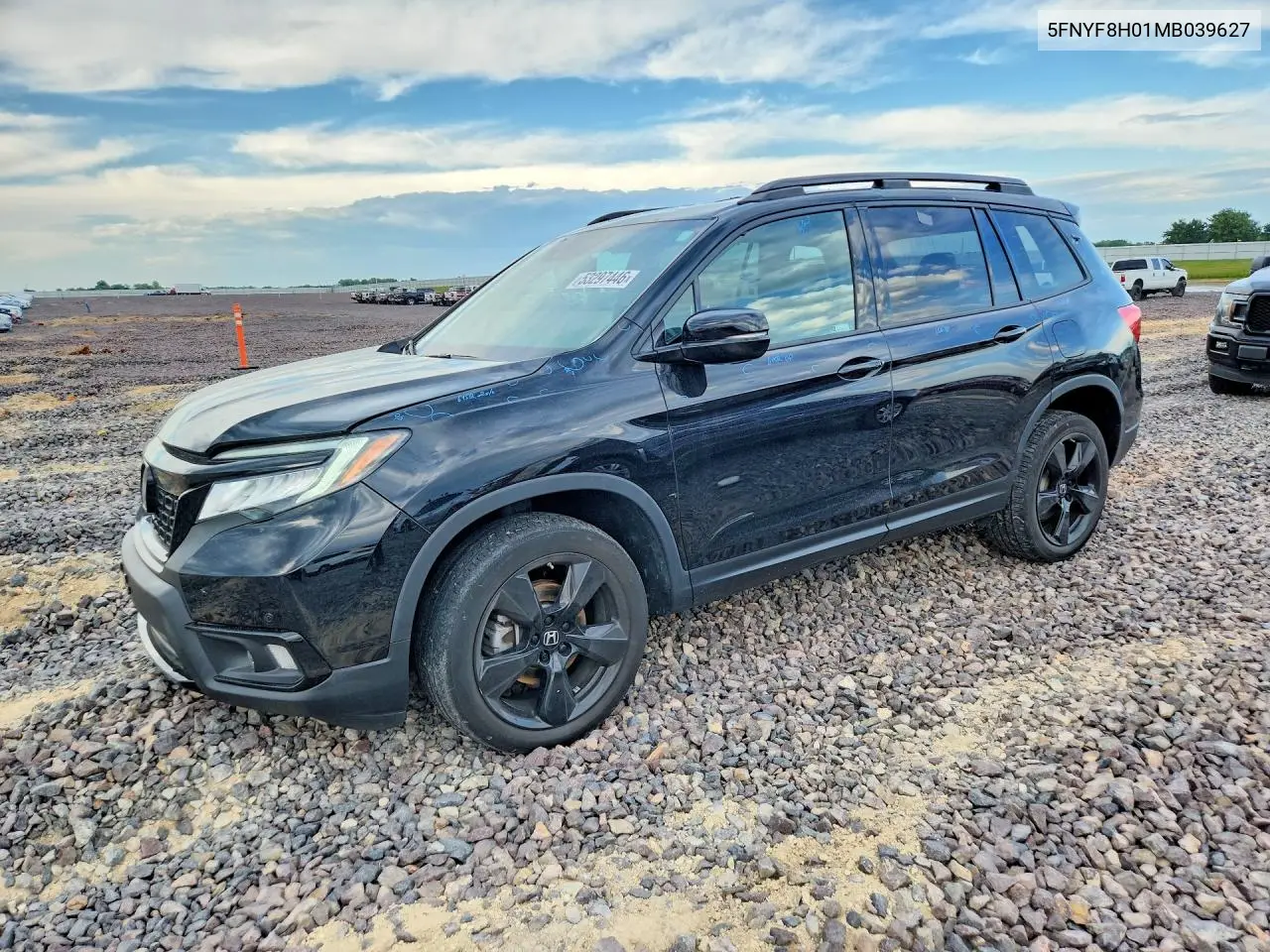 2021 Honda Passport Elite VIN: 5FNYF8H01MB039627 Lot: 53297446