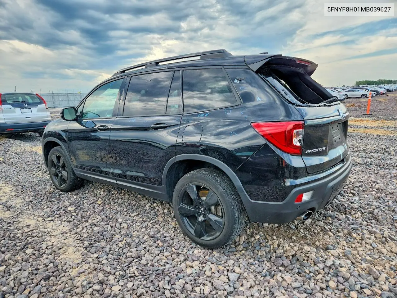 2021 Honda Passport Elite VIN: 5FNYF8H01MB039627 Lot: 53297446