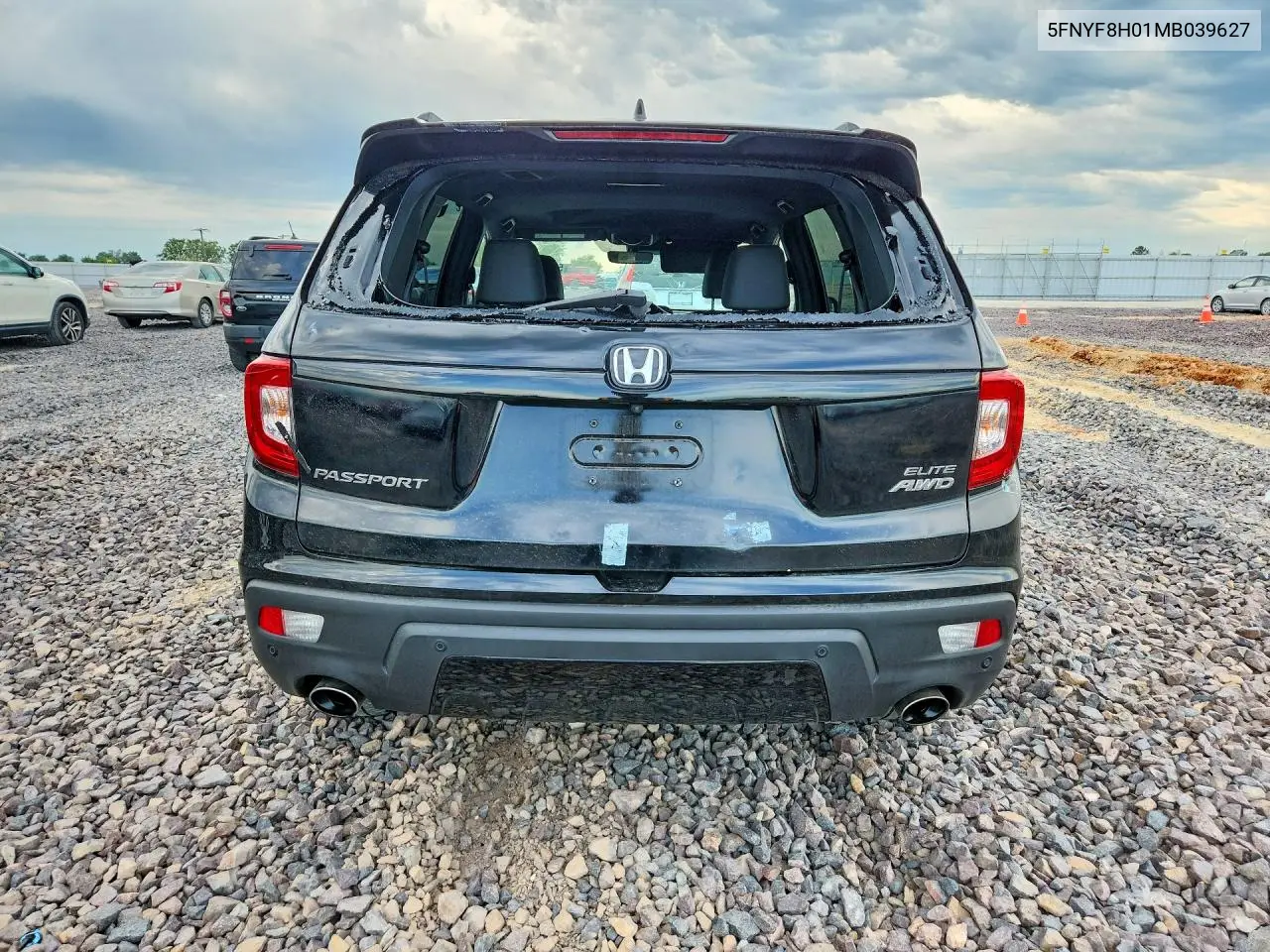 2021 Honda Passport Elite VIN: 5FNYF8H01MB039627 Lot: 53297446