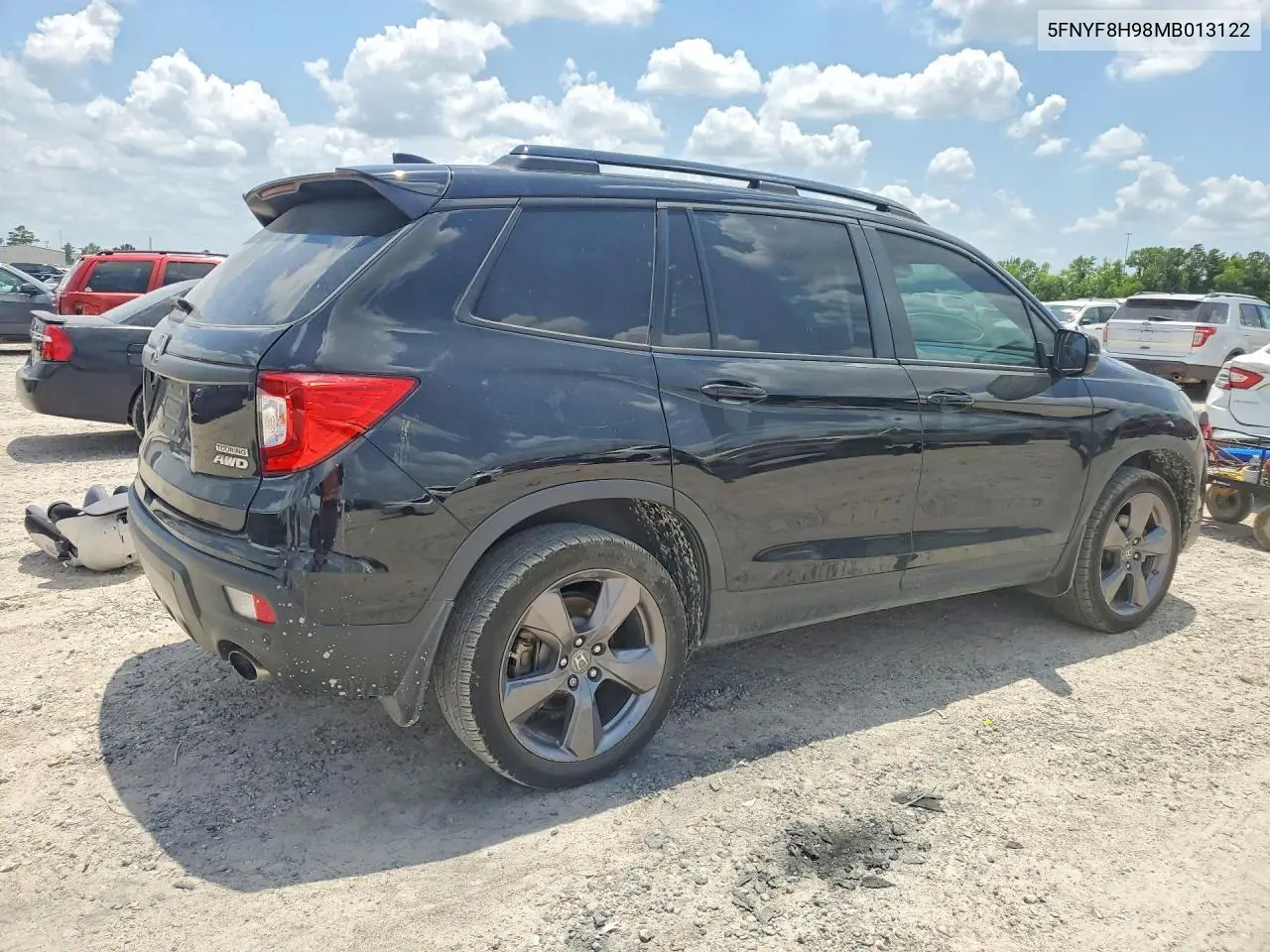 2021 Honda Passport Touring VIN: 5FNYF8H98MB013122 Lot: 55556166