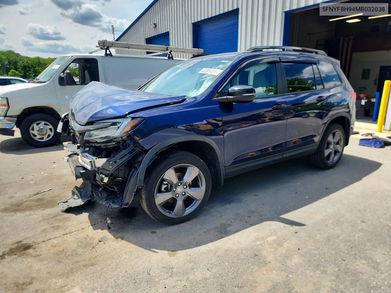 2021 Honda Passport Touring VIN: 5FNYF8H94MB032038 Lot: 55698946