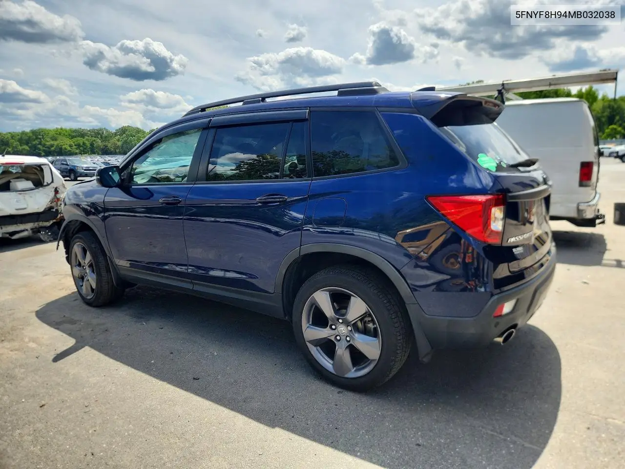 2021 Honda Passport Touring VIN: 5FNYF8H94MB032038 Lot: 55698946