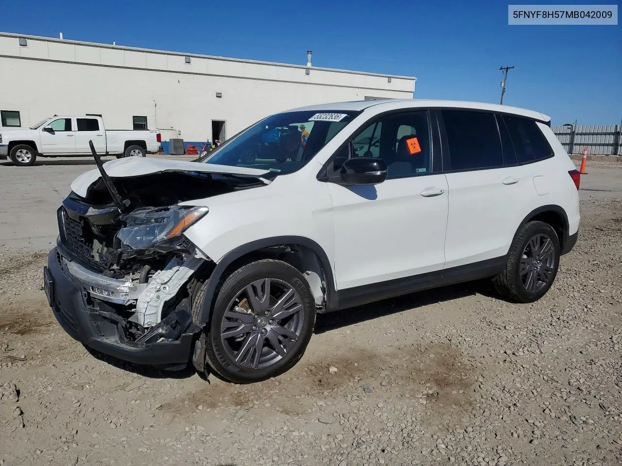 2021 Honda Passport Exl VIN: 5FNYF8H57MB042009 Lot: 55782896