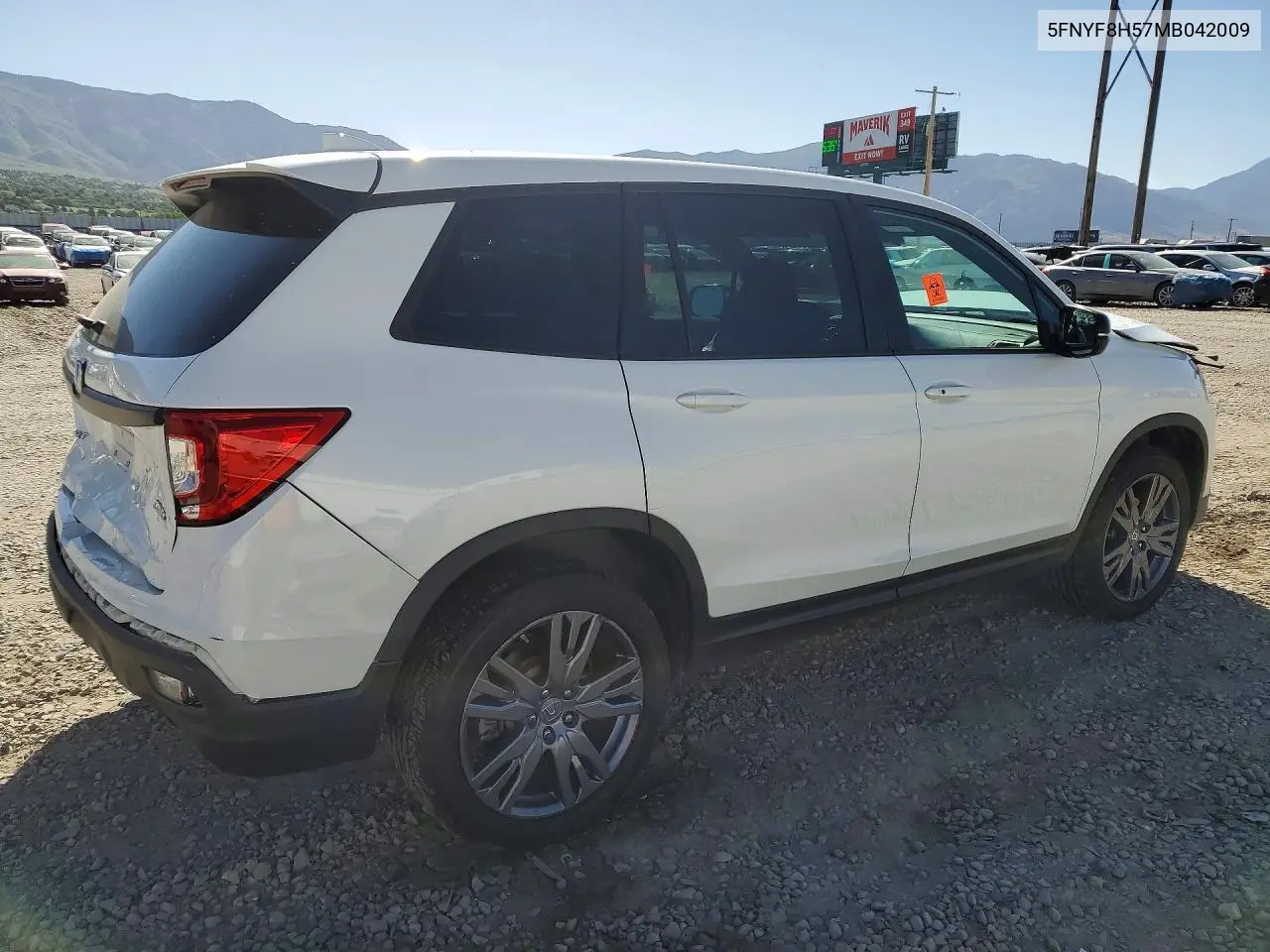 2021 Honda Passport Exl VIN: 5FNYF8H57MB042009 Lot: 55782896