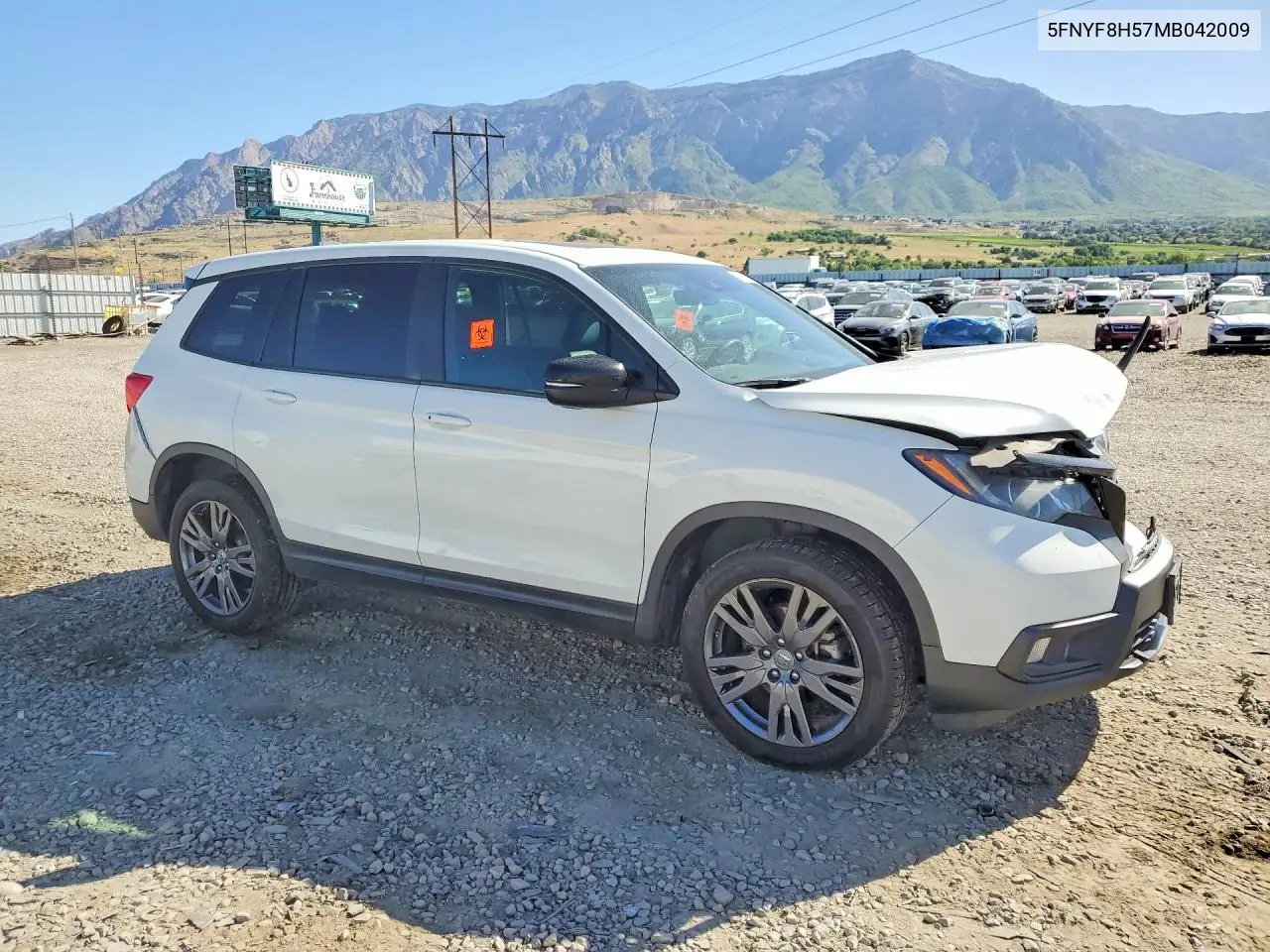 2021 Honda Passport Exl VIN: 5FNYF8H57MB042009 Lot: 55782896