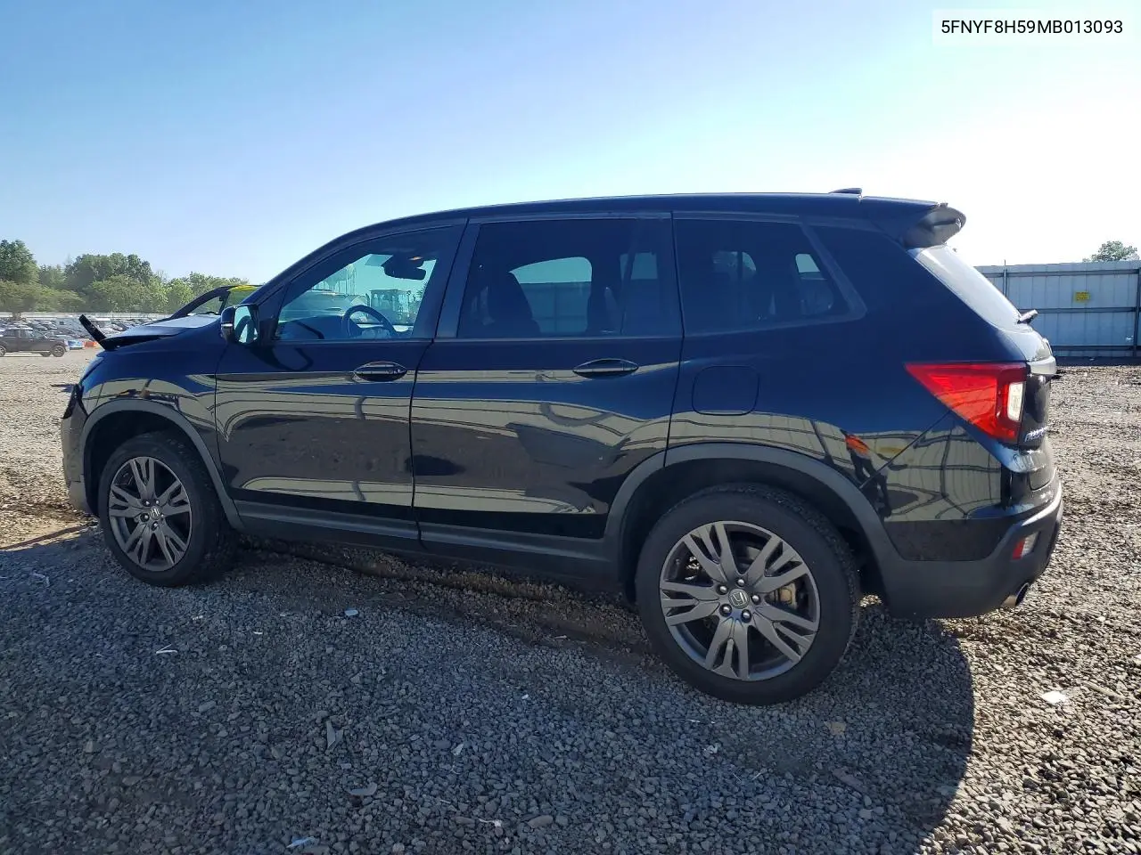 2021 Honda Passport Exl VIN: 5FNYF8H59MB013093 Lot: 55853106