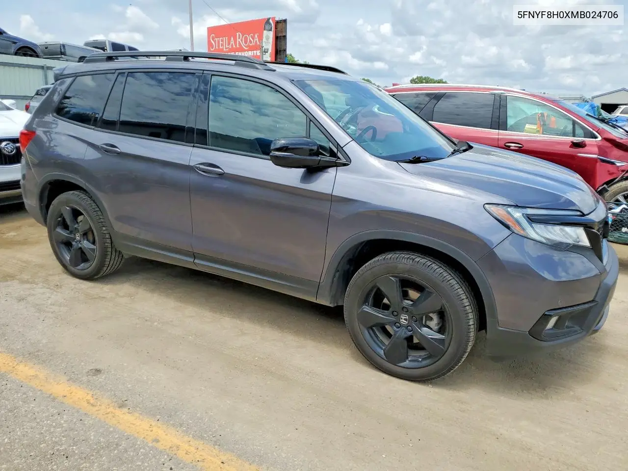2021 Honda Passport Elite VIN: 5FNYF8H0XMB024706 Lot: 55950596