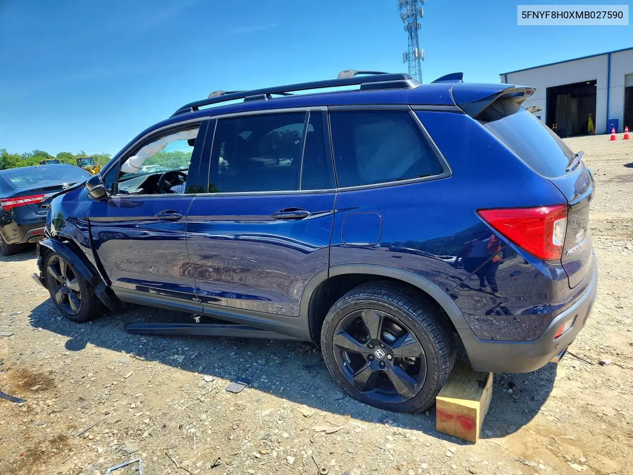 2021 Honda Passport Elite VIN: 5FNYF8H0XMB027590 Lot: 57405326