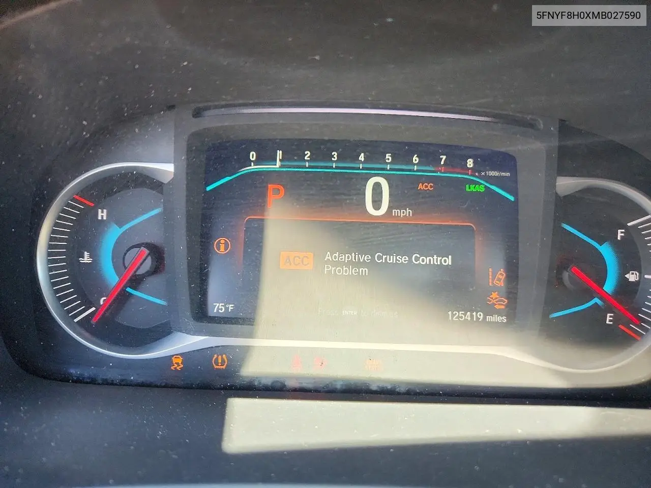 2021 Honda Passport Elite VIN: 5FNYF8H0XMB027590 Lot: 57405326